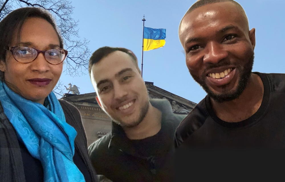 Sonya Faber and Ukranian refugees of color